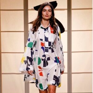 H&M Studio S/S 2018 Limited Colorful Abstract Print Dress